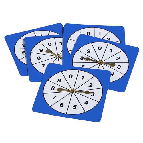 0 - 9 Number Spinners