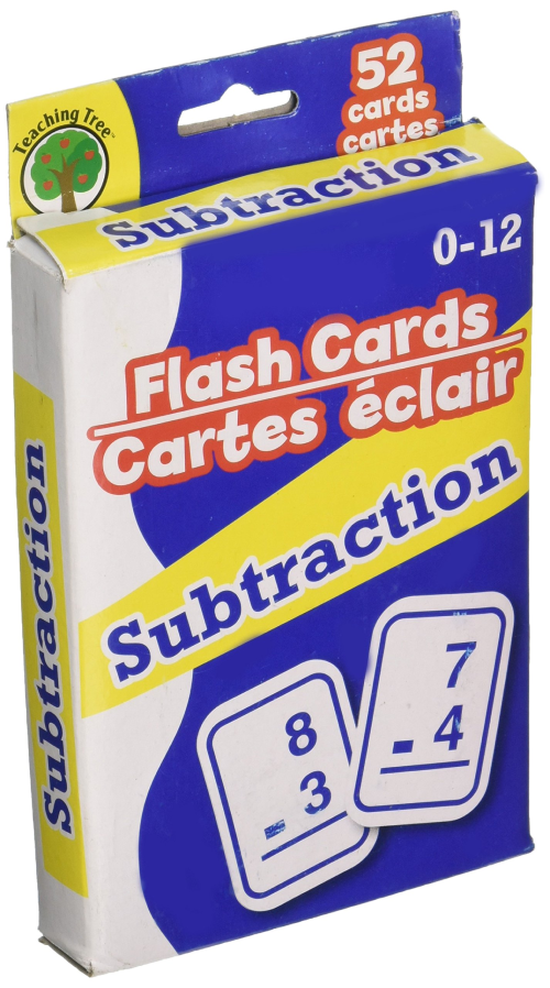 Flash Cards Cartes eclair Subtraction
