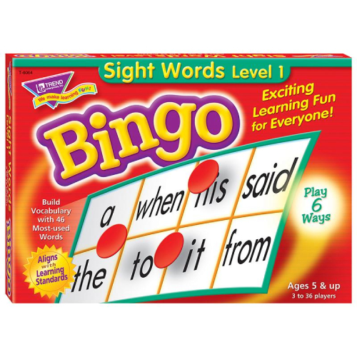 Sight Words Bingo