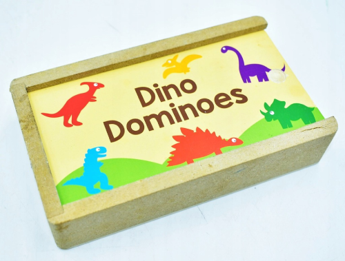 Wooden Dino Dominoes